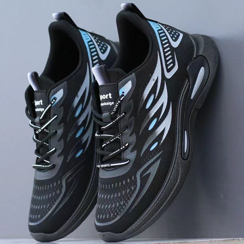 2025 nuevos zapatos de hombre de un solo pedal de primavera y verano, zapatos de hombre, zapatos deportivos casuales de malla, zapatos para correr de aumento de todo fósforo para hombre image 8