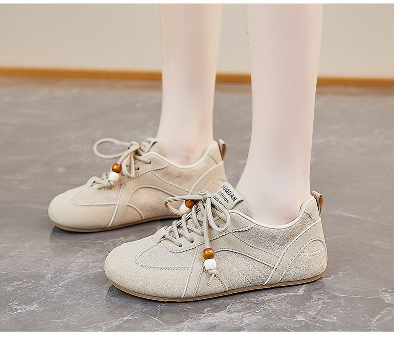 2026 Spring New Korean Style Ins Breathable White For Women Low-top Casual Sneakers Thick-soled Flat Shoes K3911_vogvips.com