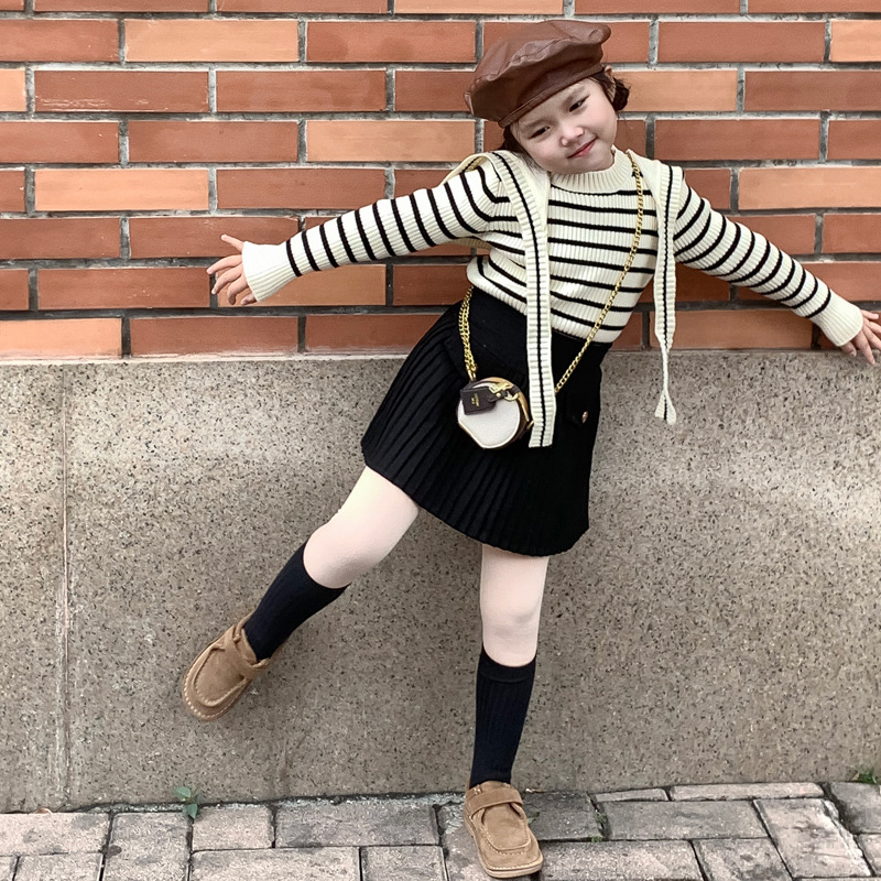 Bolsos para niños, nueva cadena de bronce, mini bolsa de pastel redondo, comercio exterior para niños y niñas, bolso pequeño para bebé de moda coreana