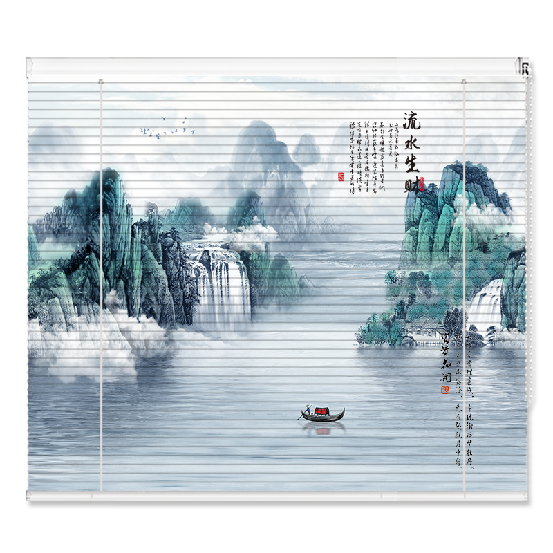 Aluminum alloy electric shutter curtain shading lifting roller shutter simple modern office study roll-up non-punching