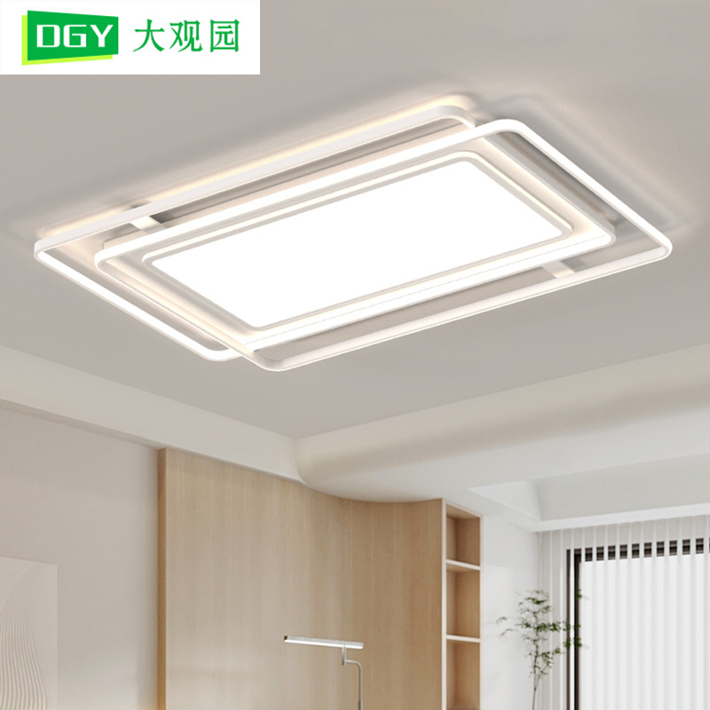 Luz de sala de estar 2026 nueva atmósfera moderna y simple lámpara principal de sala de estar doméstica dormitorio techo Zhongshan lámparas 440L