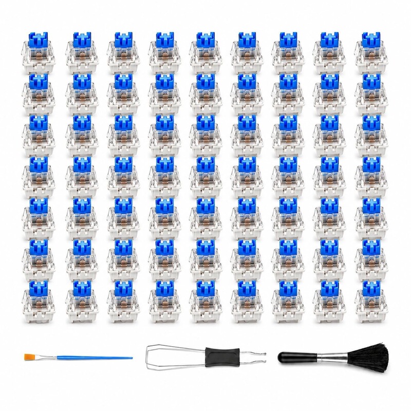 Itly Mechanical Keyboard Switch Dustproof Blue Switch Three-Pin Switch Stress Relief Toy Switch DIY Key Puller Cleaning Brush Itly Mechanical Keyboard Switch Dustproof Blue Switch Three-Pin Switch Stress Relief Toy Switch DIY Key Puller Cleaning Brush