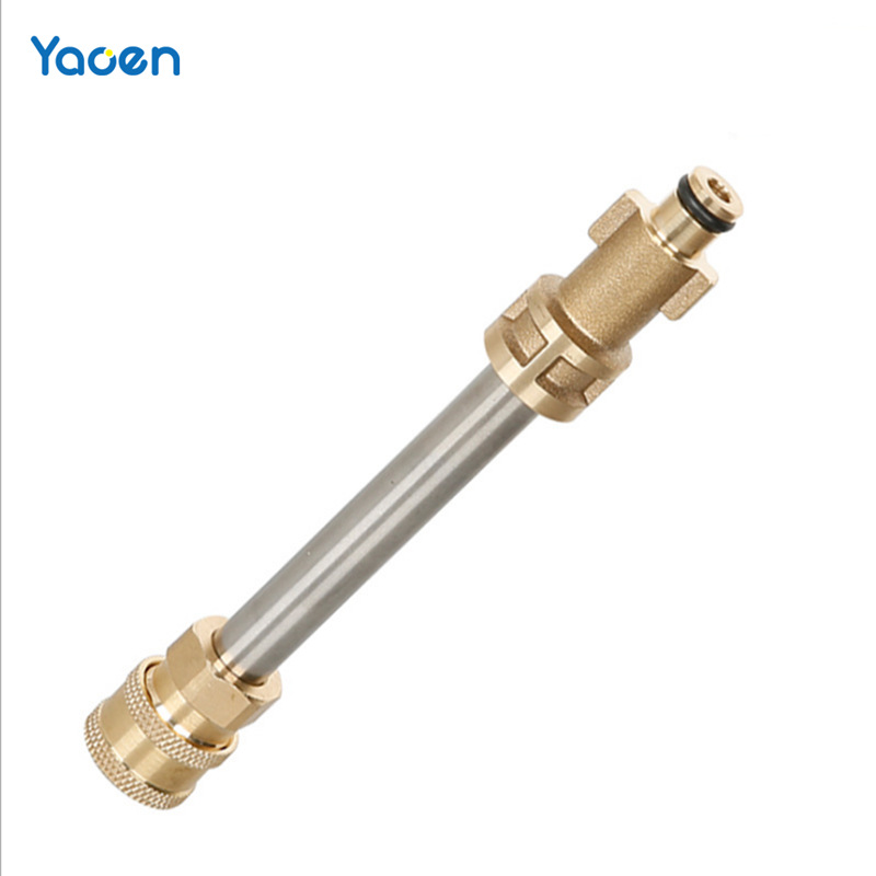 1/4快速连接延长泡沫壶接头M22外螺纹转高压水枪转接头清洗机