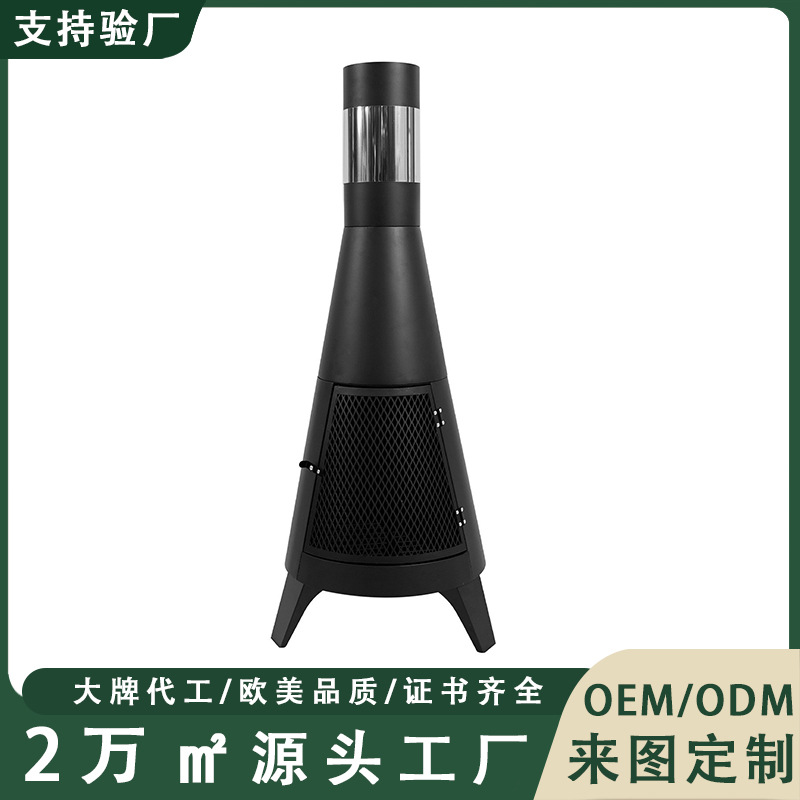 Estufas de calefacción al aire libre leña doméstica horno de carbón horno de alojamiento residencial hotel patio hoguera circular estufa