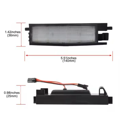 License plate lamp Auris 05-12 Models Led