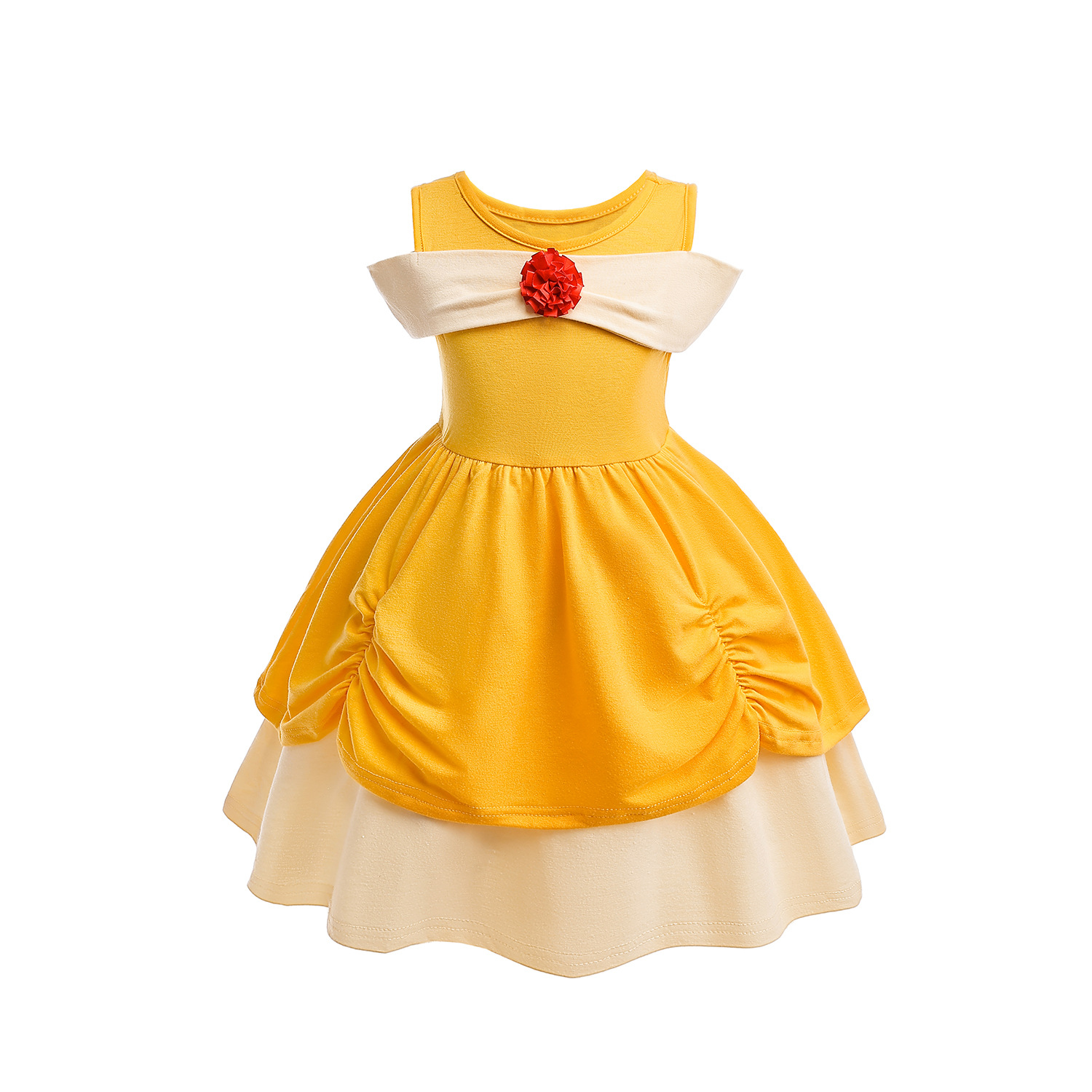 Vestido de Princesa para Niña, Diseño de Sirena con Estilo Ailina Mickey - Ropa Infantil de Comercio Exterior