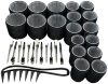 A31 piece set black (6.0+4.5+3.6 each 6+12 metal hairpins+1 black comb)