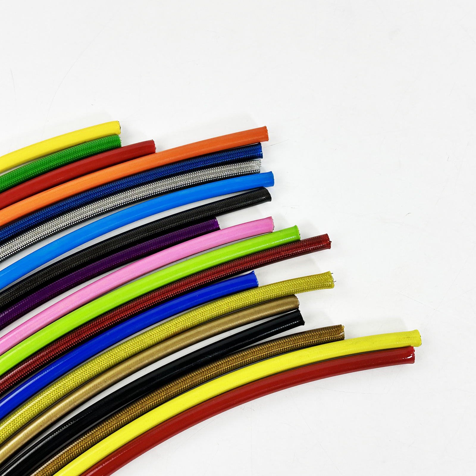 1m An3 Motorcycle Automotive Hydraulic Brake Hose Nylon Steel Wire Braided Clutch Universal Disc Brake Hose