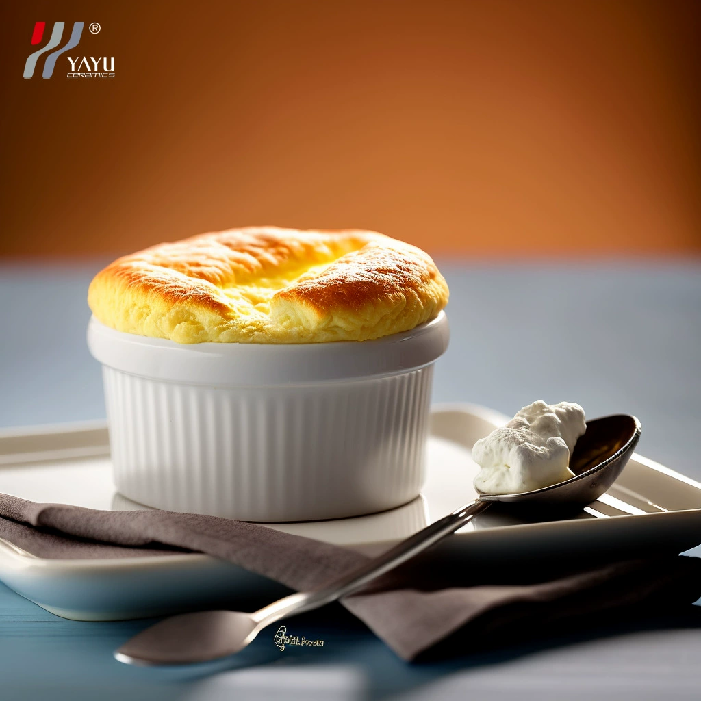 Кухонная посуда Ll Creative, чистый белый керамический тарелкоподобный pudding чашка для выпечки чашка для выпечки торт десерт мороженое