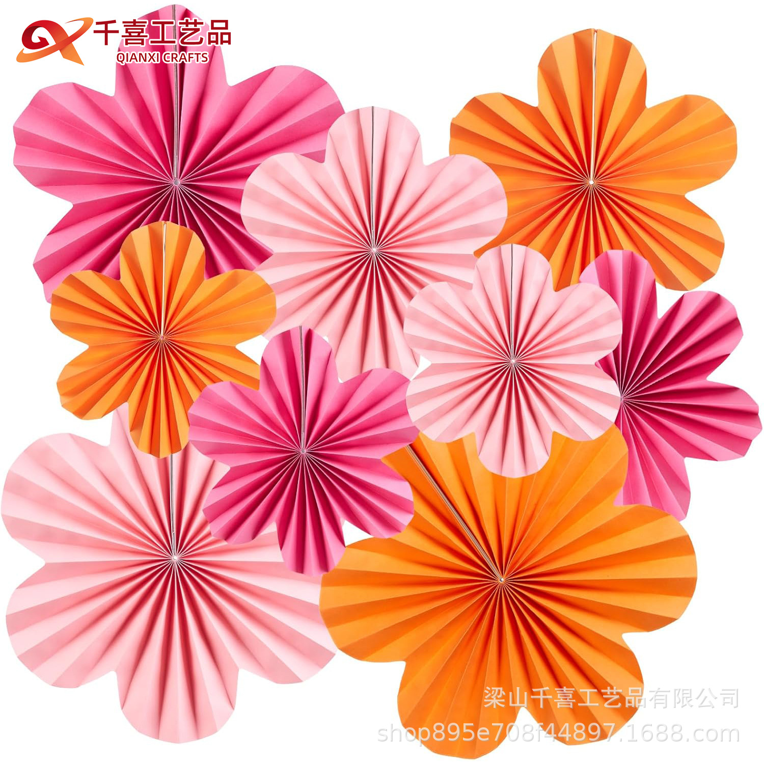 Decoración de flores de papel, papel de pared, ventilador de aula, decoración de fondo de papel, flores, fiesta de cumpleaños, decoración de pared de papel, flores image 7