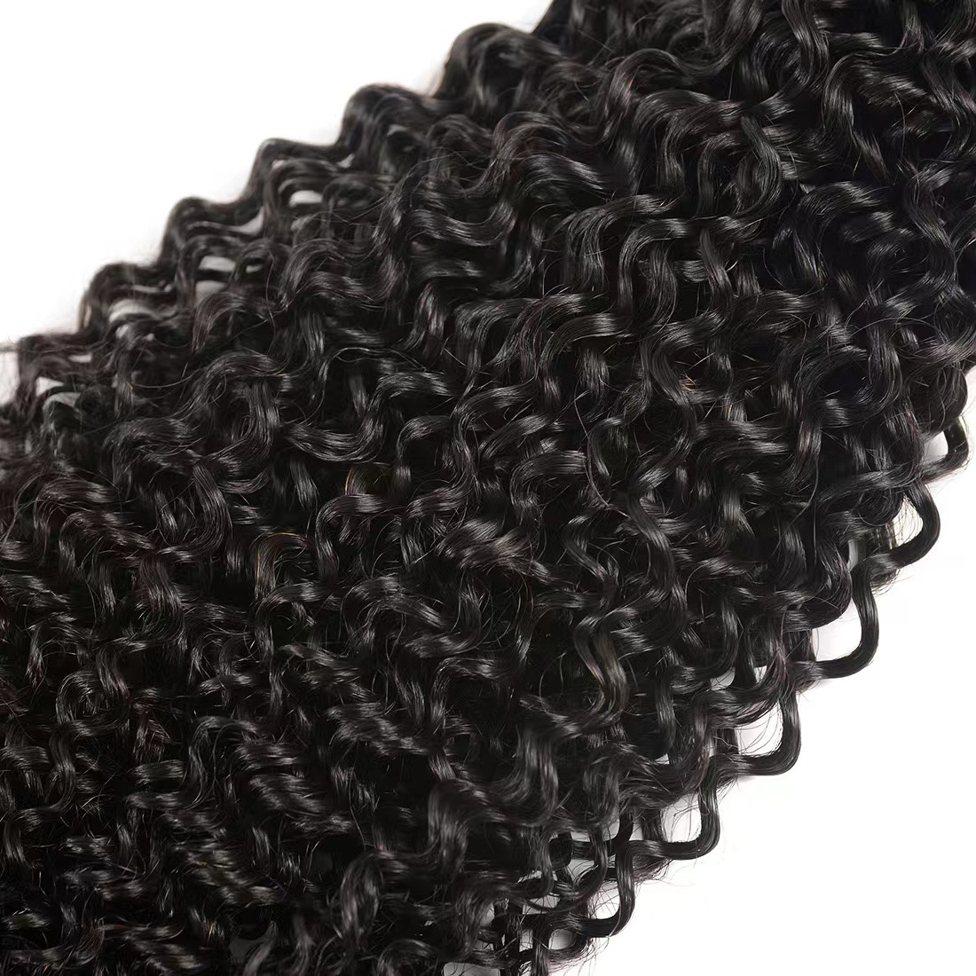 50g cortina de cabello humano curly cabello humano Bundles cabello humano 7A Europa y América transfronterizos