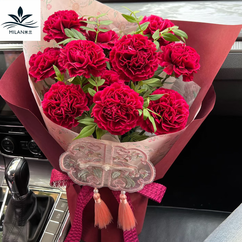 Día de la Madre Nuevo parche de bordado de tela china Estilo chino Decoración de ramo de flores Bolso de material de bricolaje hecho a mano