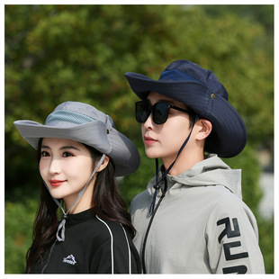 New Men's Summer Outdoor Anti-Uv Fashion Sun Hat Fishing and Mountaineering Sunshade Sun Protection Sun Hat for Men
