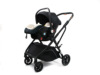 Folding children's stroller with seat with headlight, can sit and lie