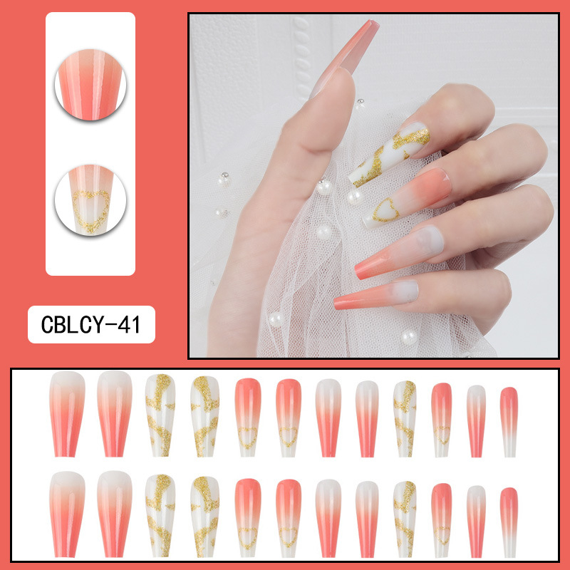 Mode Géométrique Plastique Ongles Correctifs 24 Pièces display picture 1