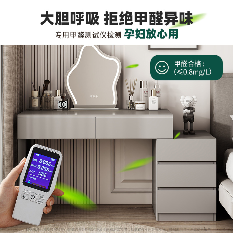 Comodín italiano dormitorio 2025 nuevo estilo moderno simple mesa de maquillaje alta sensación de mesas de cabezal de cama en una mesa de maquillaje