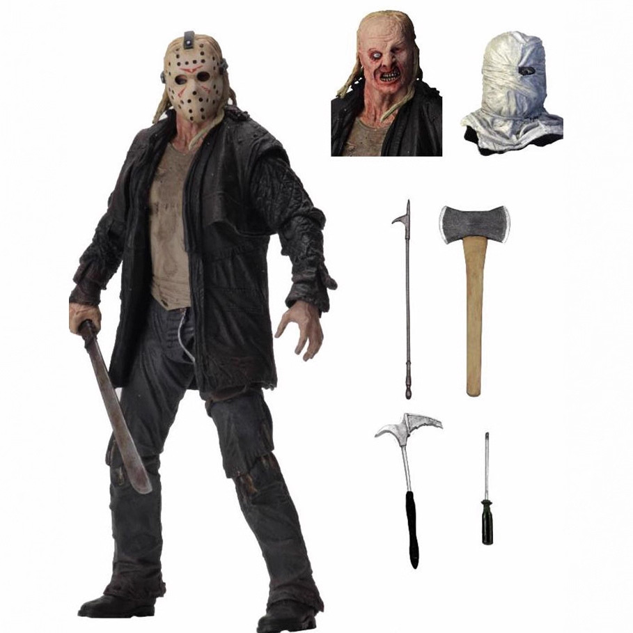 NECA Black Friday 13th 2009 Jason Deluxe 7 pulgadas modelo de mano móvil