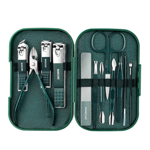 Stainless steel nail clipper set, high-end home use large size nail clippers, full set nail care set, portable nail trimmer set, wholesale