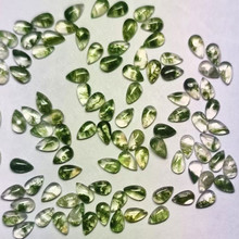 天然水草玛瑙梨形平底素面裸石蛋面水滴钻飘花纹苔藓玛瑙天然宝石