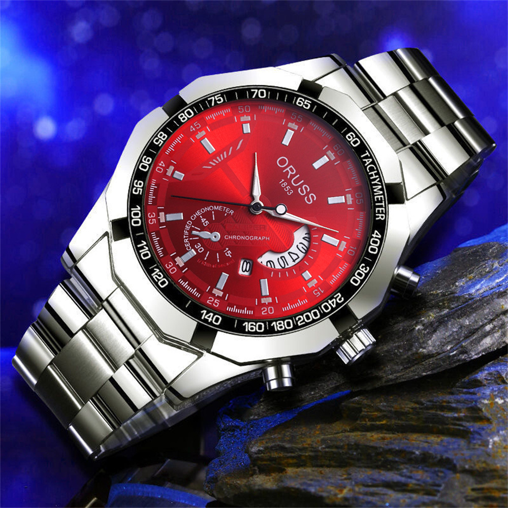 A generation of automatic movement watch men's calendar waterproof luminous non-mechanical watch large dial cross-border new