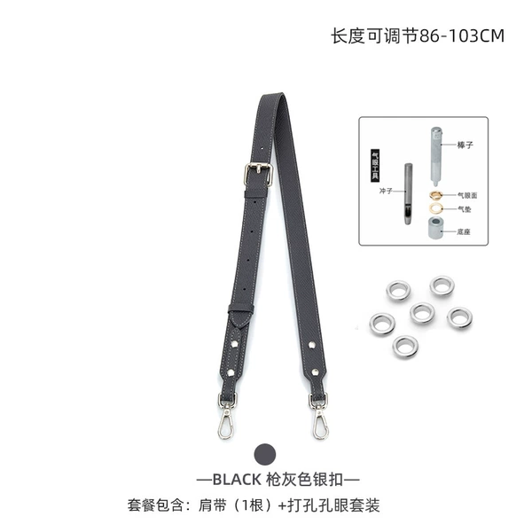 (gun grey silver) wide shoulder strap eyelet suit