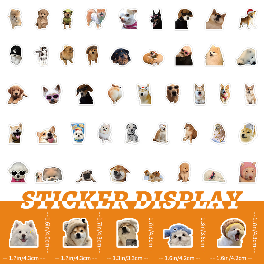 1 Set Dog Cat Learning PVC Self-adhesive Cute Stickers display picture 31