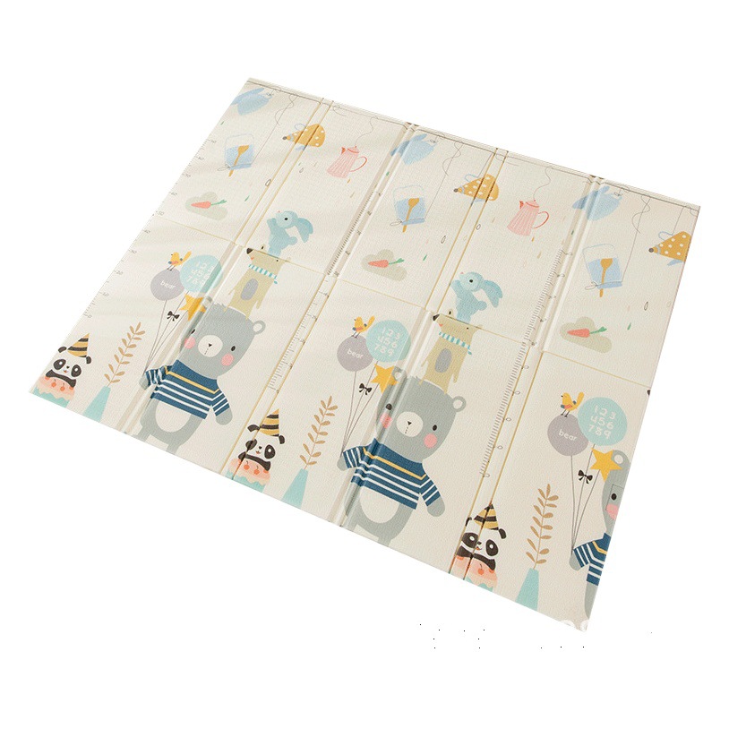 Alfombra de gateo XPE para bebés y niños pequeños, alfombra de gateo de grado materno-infantil, para uso doméstico, engrosada 2 cm, impermeable de doble cara, plegable para jugar.