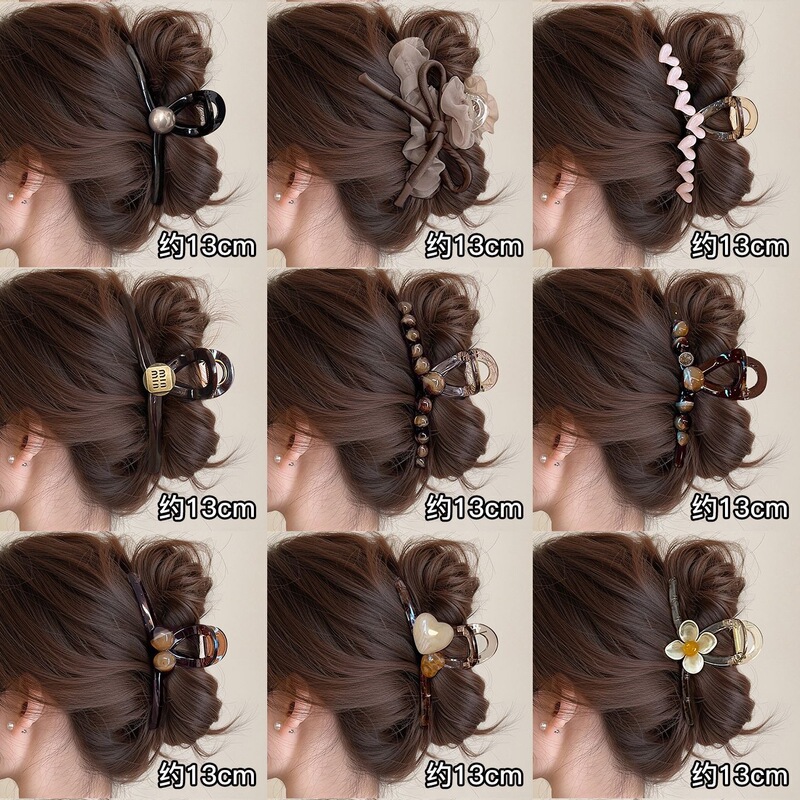 2025 new large-sized hair clip for voluminous hair, elegant hair accessory, high-end shark clip 2025 new large-sized hair clip for voluminous hair, elegant hair accessory, high-end shark clip