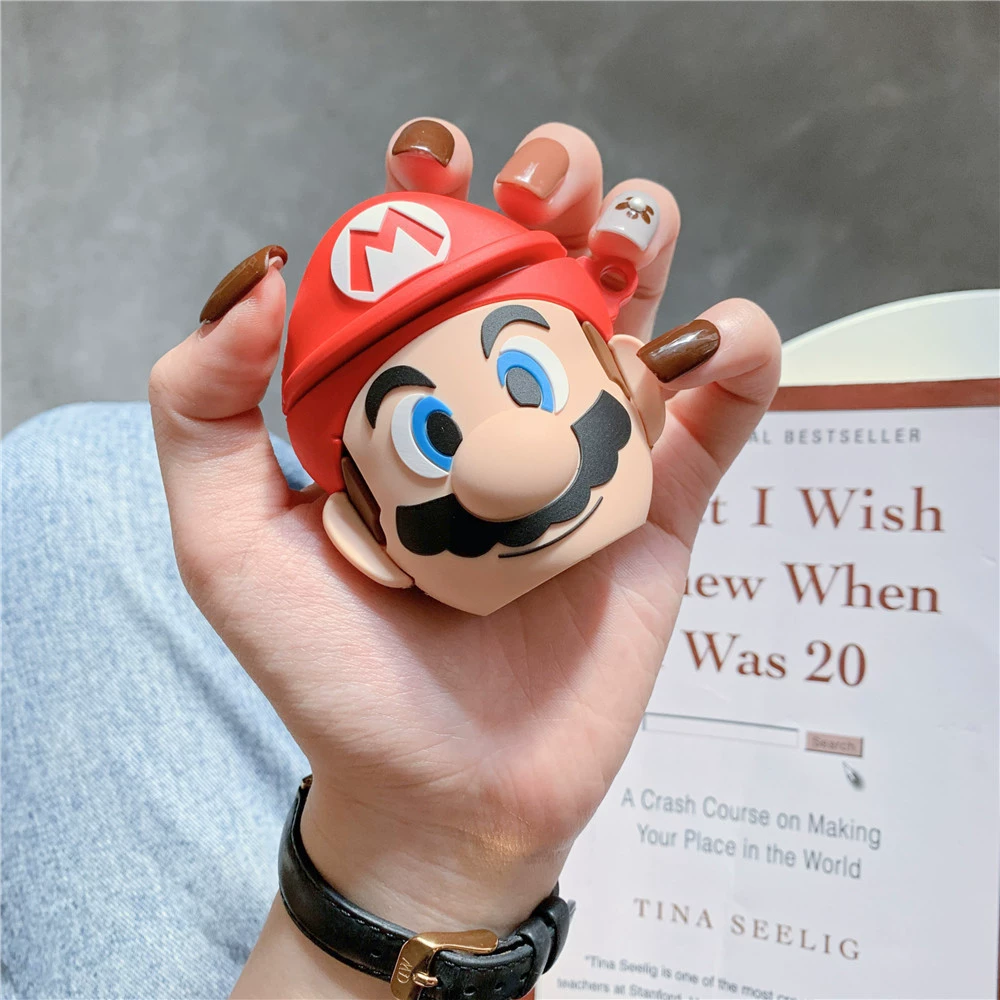 Защитный чехол Cartoon для Apple AirPods 1/2/Pro/3 — силиконовый брелок, совместим с беспроводной зарядкой