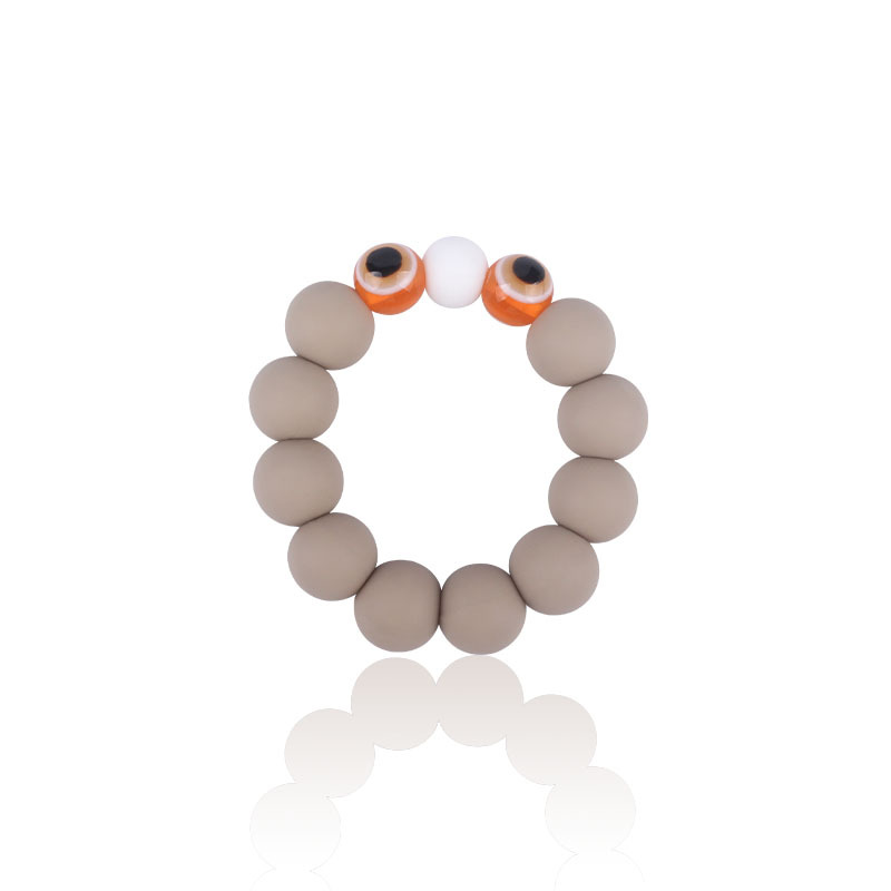 Bebé suministros de silicona perlas mordedor bebé dientes de juguete acrílico modelado de ojos Comercio exterior Nuevo