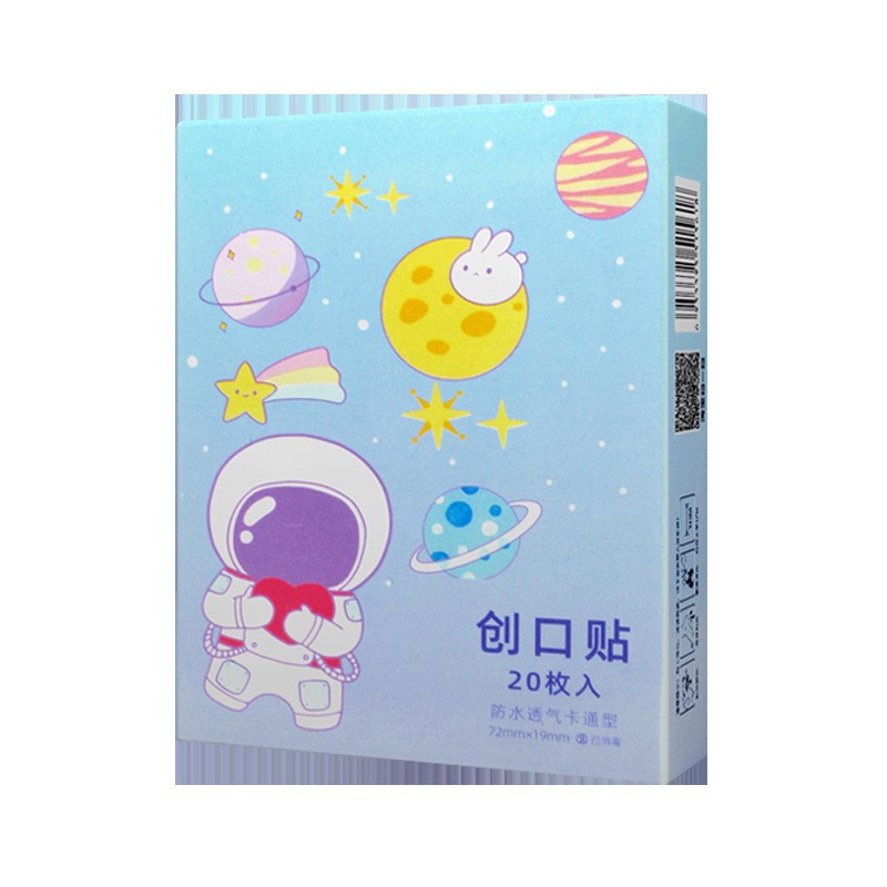 Cartoon pe waterproof and breathable band-aid [70*18mm] 20 pieces/box