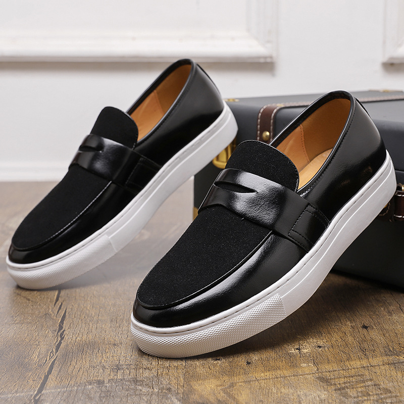 Zapatos de hombre grandes nuevos zapatos de cuero casuales, zapatos de moda, zapatos de Lefour, moda, zapatos de cuero de alto nivel bajo, estilo británico, al por mayor