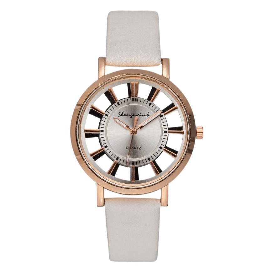 Nuevo reloj creativo de comercio exterior con correa de engranajes hueca 8312 para hombre, reloj de cuarzo moderno para mujer, reloj simple para hombre.