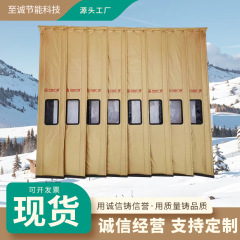 PU皮棉门帘冬季保暖防风帘商场超市KTV隔音帘商用加厚PU皮棉门帘