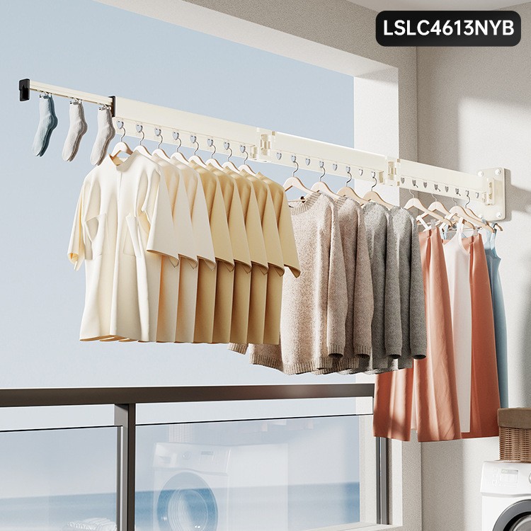 밀크화이트 4단 기본모델/방풍홀 24개 + 방풍양말클립