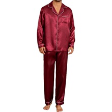 K 68133 Men's Silk Pajama Set ��ʿ˿��˯�� ����ѷŷ���羳��