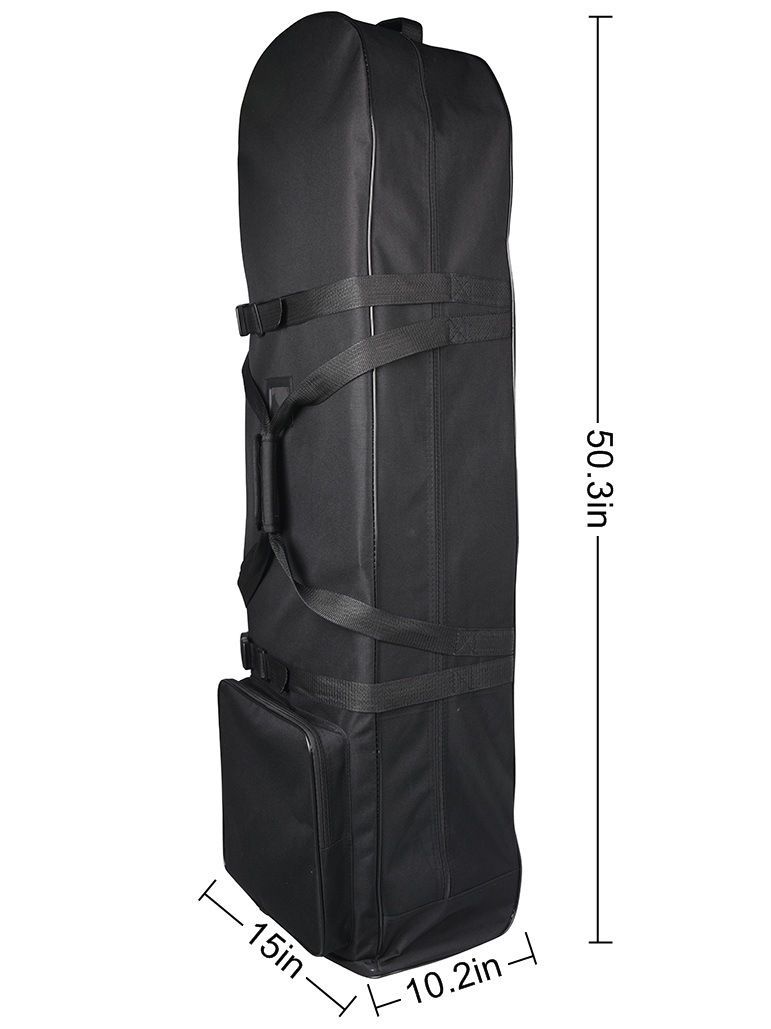 Bolsa de viaje para golf, bolsa de viaje para aerolíneas, plegable y práctica con ruedas, con correas adicionales, bolsa de viaje para golf.