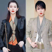 2024新款春夏秋季小丝巾 长条丝巾女 小清新飘带小长条窄丝巾批发