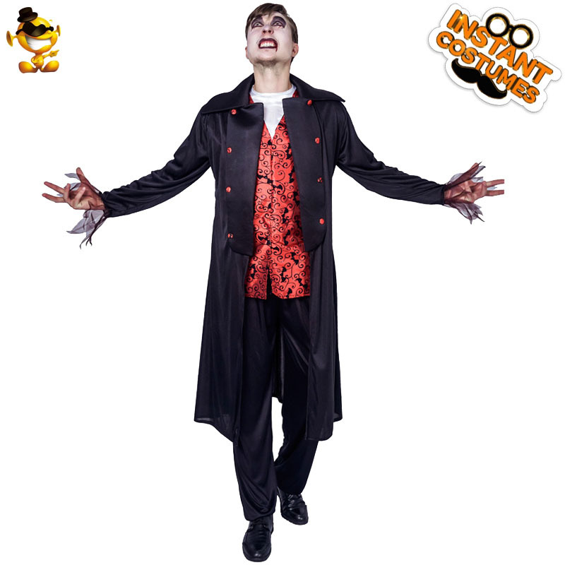 Halloween hombres adultos horror vampiro fiesta traje fantasma Festival grandes hombres vampiro traje de Halloween