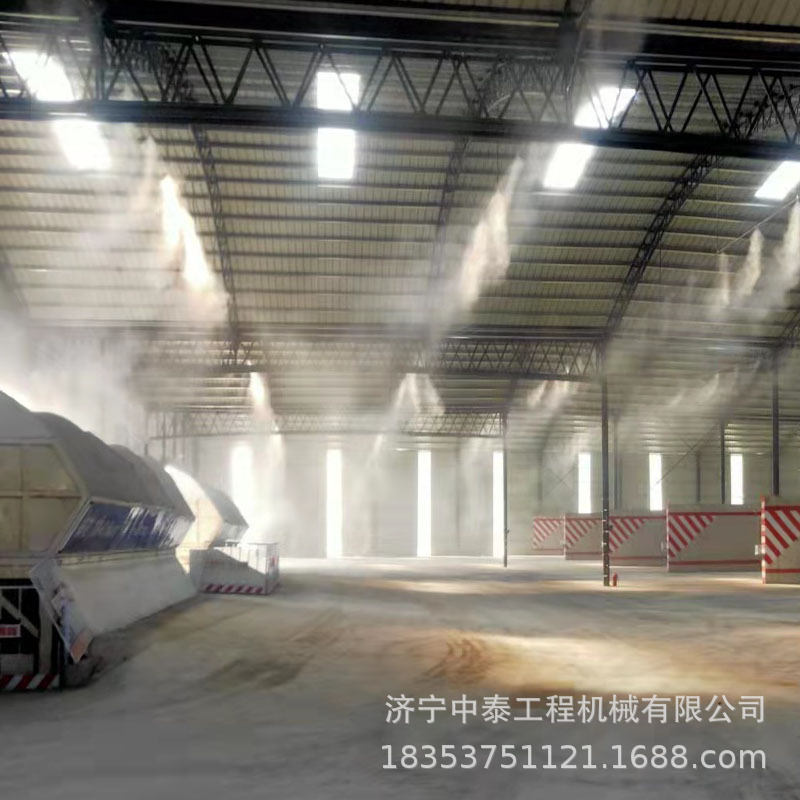 工地围挡喷淋系统 厂房车间料仓除尘降温设备自动雾化喷淋装置