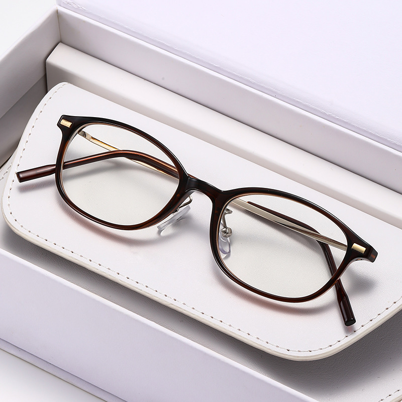 Gafas de lectura anti-luz azul de moda libro de marco redondo pequeño transfronterizo gafas planas gafas ultraligeras retro de moda gafas para leer