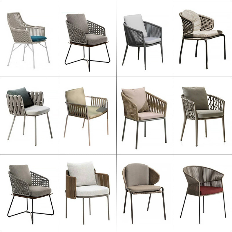 Sillas de ocio al aire libre balcón patio al aire libre jardín hotel residencial sillas de caña sillas de caña al aire libre mesa de caña