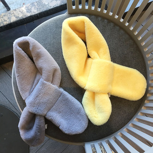 Factory Winter Baby Children's Scarf 800g Light Plate Thickened Rounded Warm Neck Plush Scarf