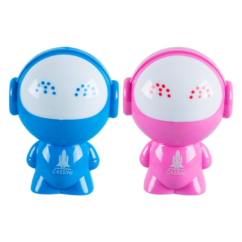 Dibujos animados creativo sacapuntas estudiante cultural y creativo sacapuntas papelería Gezhi Happy 1902 sacapuntas en forma de astronauta