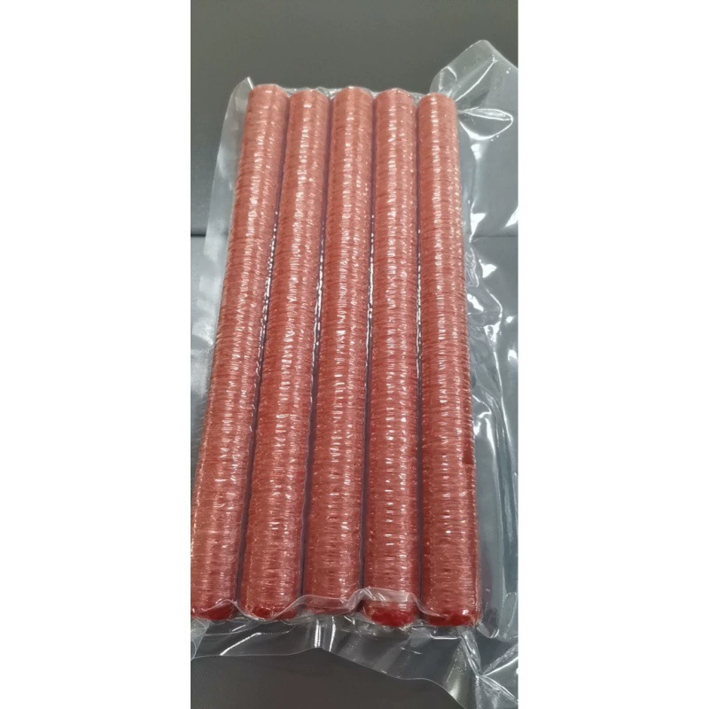 Волокнистая оболочка прозрачная окрашенная черно-белая полоска 19 калибров, веганская оболочка не съедобная halal50feet