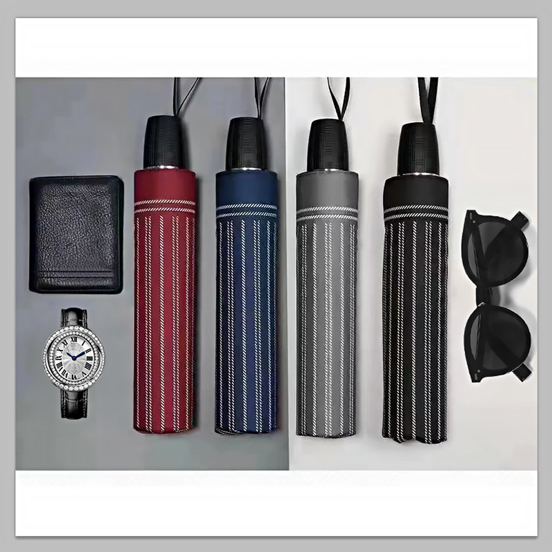 Umbrella Women's Sunny and Rainy Dual-purpose Folding Double Large Robust Thickened Simple Sunshade Sun Protection UV Protection Umbrella