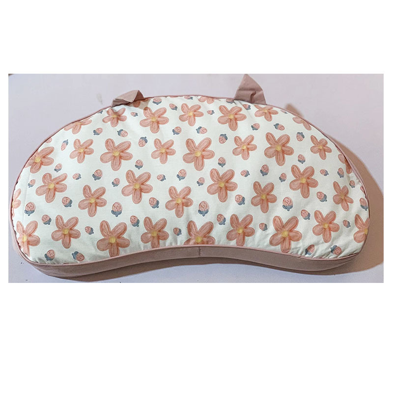 전체 메밀 채워진 고양이 귀 베개-꽃