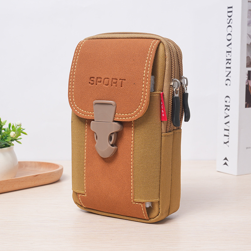New Men's Outdoor Small Mobile Phone Waist Bag 6.5inch Vertical Buckle Mobile Phone Bag Multi-Functional Belt Waist Bag New Men's Outdoor Small Mobile Phone Waist Bag 6.5inch Vertical Buckle Mobile Phone Bag Multi-Functional Belt Waist Bag