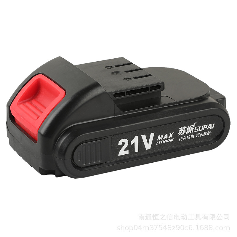 (2개) 소스 공장 DEWEI 리튬 배터리 21V 손 전기 드릴 리튬 전기 드릴 앵글 그라인더 전기 해머 송풍기 전기 공구