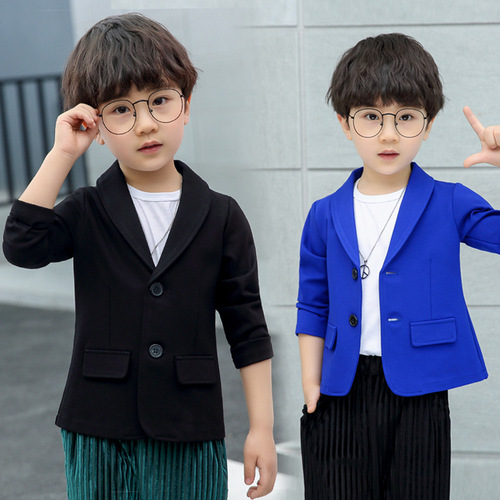 Children's small suits, boys' casual suits, spring and autumn new children's clothing, boys' jackets, slim Korean style, handsome babies